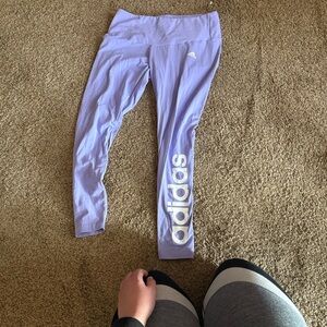 Adidas Kids Light Purple Leggings